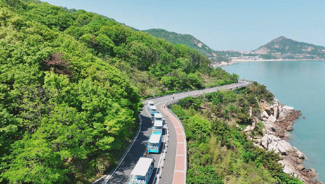 宇通觀光車多次“結(jié)緣”連島，助力景區(qū)高質(zhì)量發(fā)展