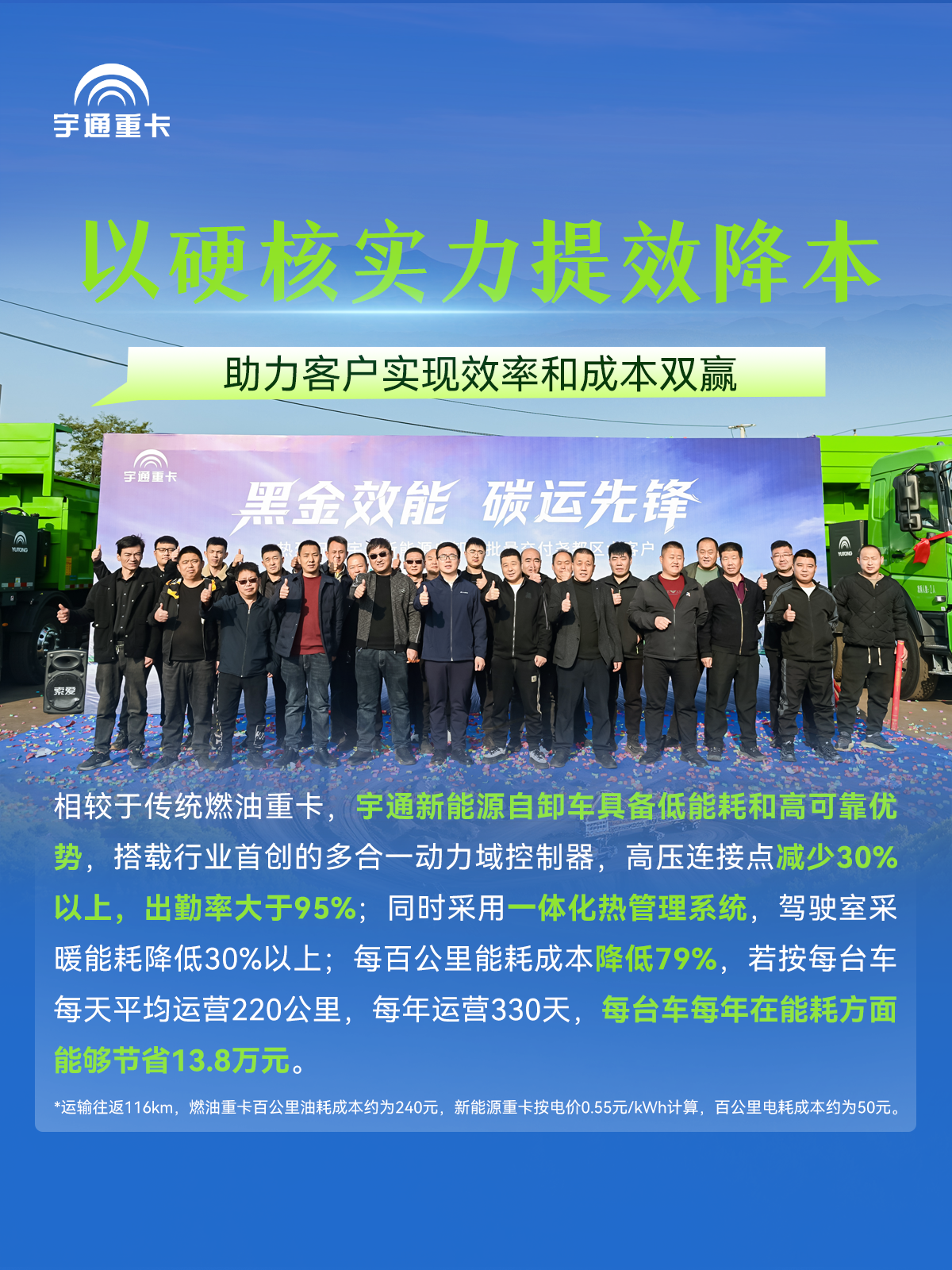 煤海逐“綠”，“碳”尋未來丨宇通新能源自卸車批量交付臨汾