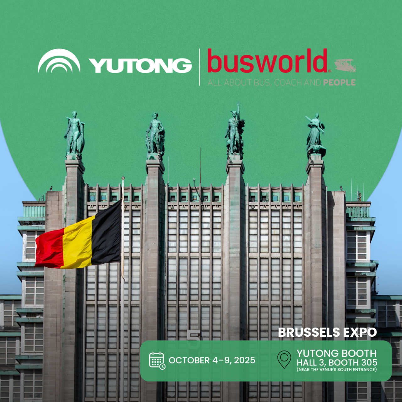 Think Eco, Move Green！宇通客車邀您共赴2025比利時車展